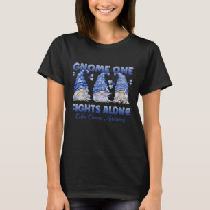 Camiseta Cancer Colorretal do Cancer Colônico Fita Azul Es
