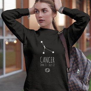 Camiseta Cancer Constelação Zodiac Personalizada