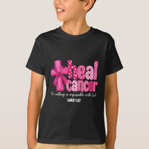 Camiseta Cancer da Heal Christian Acredite em Deus Cancer d