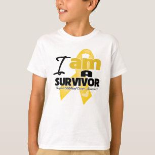 Camiseta Cancer da infância - eu sou um sobrevivente
