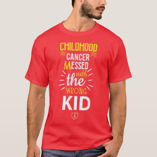 Camiseta Cancer Da Infância Mensado Com O Garoto Errado Awa