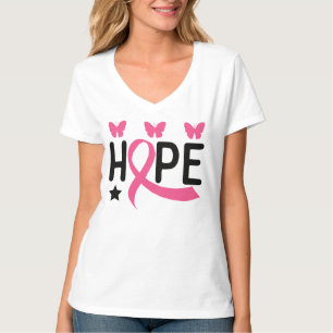 Camiseta Cancer da Mama do Guerreiro de Fita Rosa 