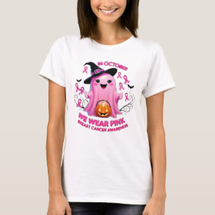 Camiseta Cancer da Mama e Halloween: Fita Fantástica