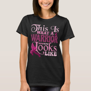 Camiseta Cancer da Mama Isto é o que um Guerreiro parece