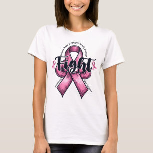 Camiseta Cancer Da Mama Mulheres Combatem O Cancer Da Mama