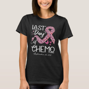 Camiseta Cancer Da Mama Personalizado - Último Dia De Quími