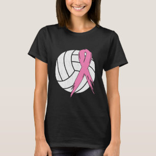 Camiseta Câncer da mama Sensibilização do Voleibol de Fita