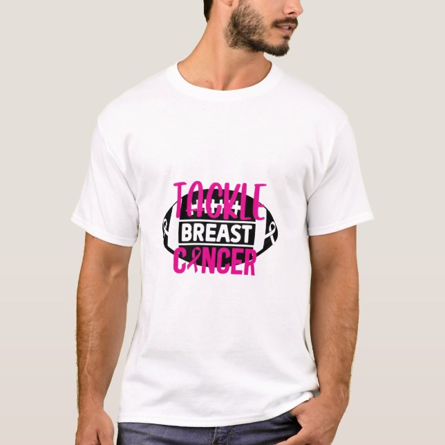 CAMISETA CANCER DA MAMA TACKLE (Frente)