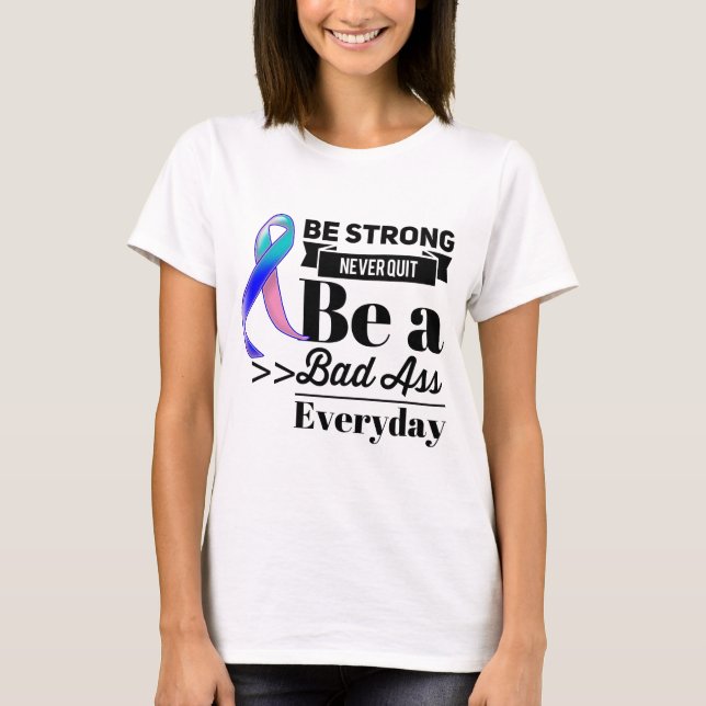 Camiseta Cancer Da Tiroide Ser Forte (Frente)