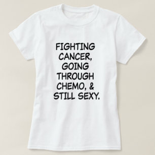 Camiseta Cancer de combate que atravessa Chemo