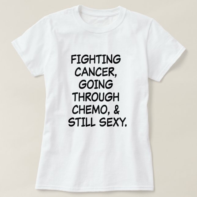 Camiseta Cancer de combate que atravessa Chemo (Frente do Design)