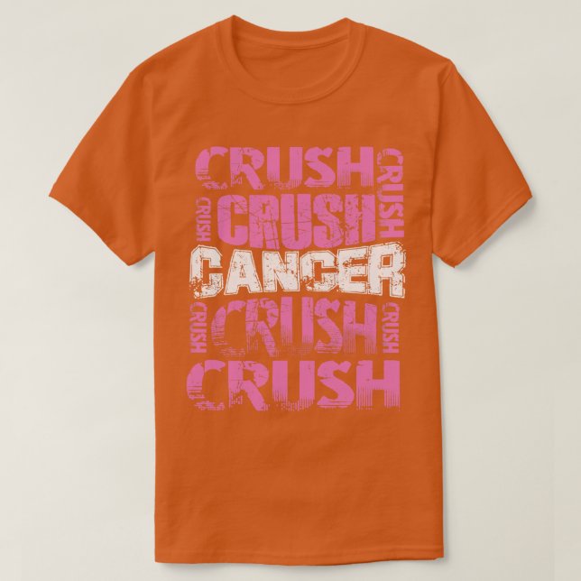 Camiseta Cancer de esmagamento (Frente do Design)
