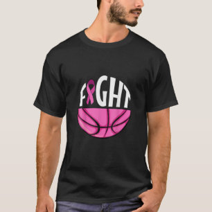 Camiseta Cancer De Fita Rosa De Voleibol Contra A Fita Rosa