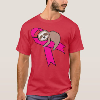 Camiseta Cancer de Fita Rosa Lenta com Fita de Fita Cobra