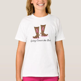 Camiseta Cancer de Givin a bota - Tshirt do cancro da mama