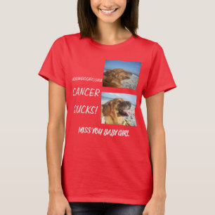 Camiseta Cancer de Hemangiosarcoma é uma merda!