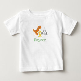 Camiseta cancer de infância. bravo.nome personalizado- Baby