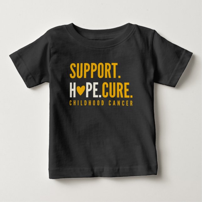 Camiseta cancer de infância cura esperança (Frente)