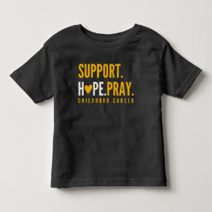 Camiseta cancer de infância dá esperança reze Toddler T-Shi