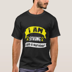 Camiseta Cancer De Infância Eu Sou Forte Eu Sou Sobrevivent