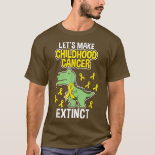 Camiseta Cancer de infância extinto Dinossaur Dino Pediatri