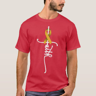 Camiseta Cancer de infância Fé Infância Cancer Consciência