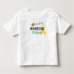 Camiseta cancer de infância.guerreiro valente.CustomToddler