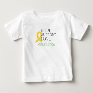 Camiseta cancer de infância.hope#TeamName Custom Baby T-Shi