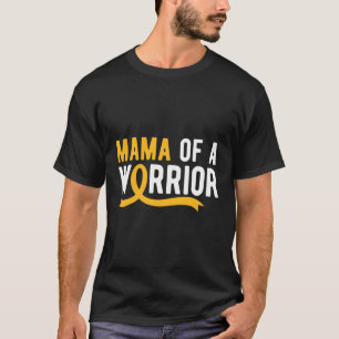Camiseta Cancer De Infância Mama De Um Guerreiro