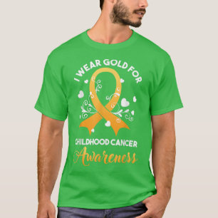 Camiseta Cancer de infância Mês de consciência Visto Ir