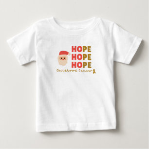 Camiseta cancer de infância papais noeis de Natal Baby T-Sh