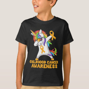 Camiseta Cancer de Infância Sentindo Guerreiro Unicórnio