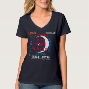 Camiseta Cancer de julho Zodiac