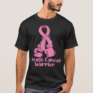 Camiseta Cancer de mama Consciência cor-de-rosa Boxando Luv