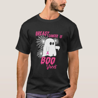 Camiseta Cancer De Mama É Folha De Boo Halloween