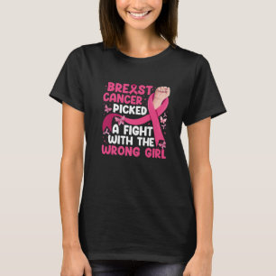 Camiseta Cancer De Mama Escolhido O Cancer De Mama De Menin