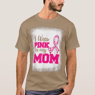 Camiseta Cancer De Mama, Eu Visto Rosa Para A Minha Mãe Fit