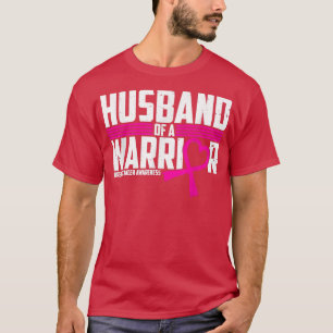 Camiseta Cancer de mama Marido do Guerreiro Rosa Gi