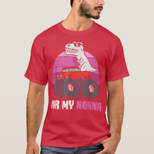 Camiseta Cancer De Mama Para O Meu Dinossauro Não-Na Vintag