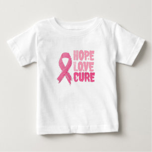 Camiseta Cancer de mama Sensibilização bebê