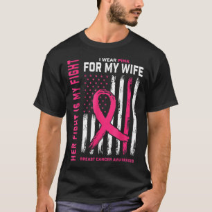 Camiseta Cancer De Mama Sua Luta É Minha Luta Eu Visto Rosa