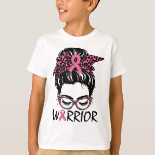 Camiseta Cancer de Mama Vestido pelo Guerreiro Rosa