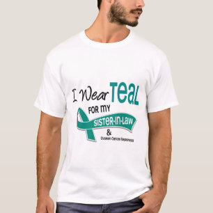 Camiseta Câncer de ovário EU VISTO a CERCETA PARA MINHA