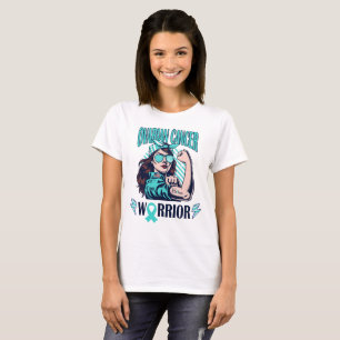 Camiseta Câncer de ovário Guerreiro Acredite e Lute