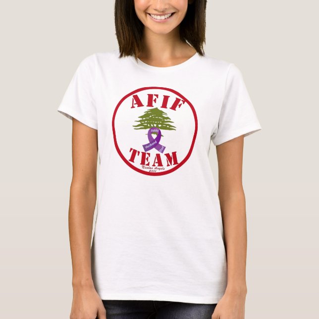 Camiseta Câncer de pâncreas de Afif (Frente)