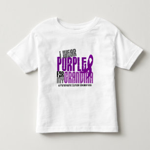 Camiseta Câncer de pâncreas eu visto o roxo para minha av