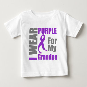 Camiseta Câncer de pâncreas Eu Visto Vovô De Fita Roxa