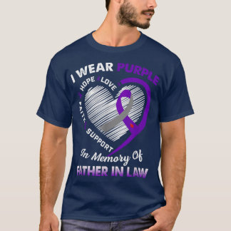Camiseta Câncer de pâncreas I Ware Purple Em Memória De Fae