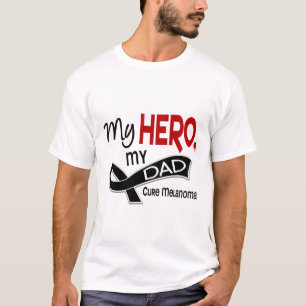 Camiseta Cancer de pele da melanoma MEU HERÓI MEU PAI 42