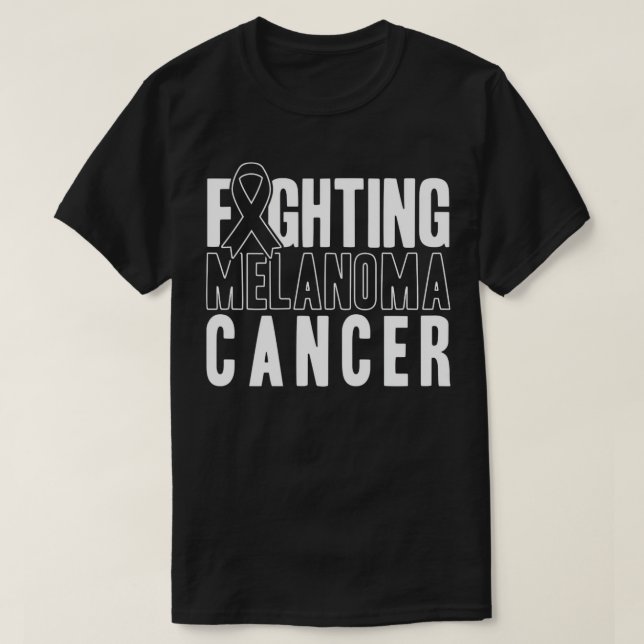 Camiseta Cancer de pele que luta contra o Cancer Melanoma (Frente do Design)
